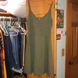 Olive green minidress